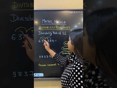 Divisibility rule of 11|| #shorts #youtubeshorts #trending