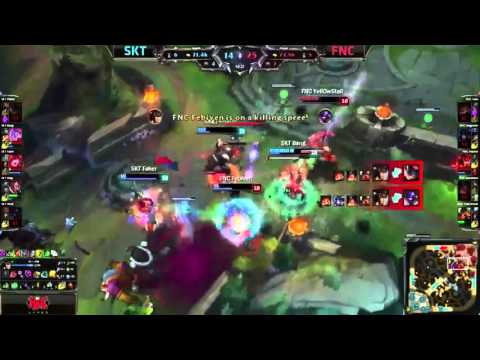 SKT Bang Pentakill on Lucian SK Telecom T1 vs Fnatic 2015 Mid Season Invitational (MSI)