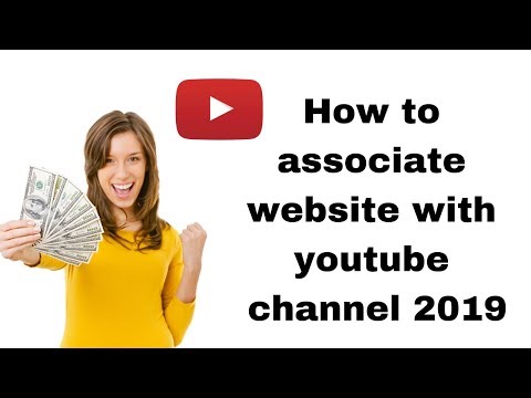 How to associate website with youtube channel 2019