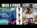 NFL Week 4 FREE Expert Picks: BEST BETS, O/U, PICKS TO WIN & MORE | CBS Sports HQ
