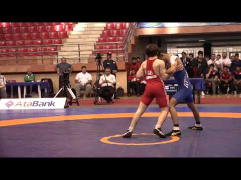 AWFCUP / David Chkhartishvili (GEO) - Nofel Babayev (AZE) GR juniors 55 kg final