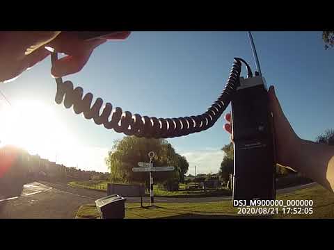 Realistic TRC1001 UK CB27/81 CB radio (handheld 3.5W 40ch) - Field test Mr Chippie's bodycam view