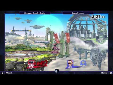 [Vårpeppen] Losers Quarters - Miguel (ROB) vs Helmet (Luigi) - SSB4 Singles