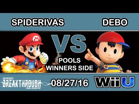 2GG: Breakthrough - TCM | Spiderivas (Mario) Vs. :v~ | Debo (Ness) Pools - Smash Wii U