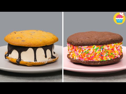 Classic Ice Cream Sandwich Recipe | Chocolate Ice Cream Sandwich | Nyam Nyam