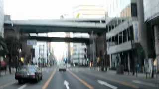 preview picture of video 'アキーラさんドライブ！大阪市内6,Driving,Osaka,Japan'