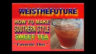 SOUTHERN STYLE SWEET TEA - HOW TO MAKE SWEET ICED TEA QUICKLY w COFFEE MAKER