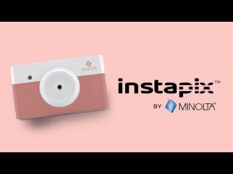 Video Review of the MINOLTA InstaPix 2 in 1 Bluetooth Camera and Printer, Gray