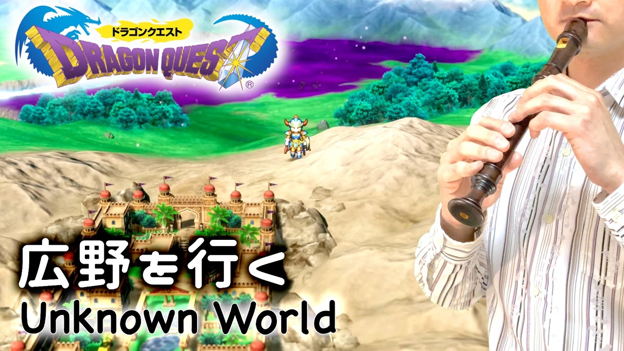 DQ1「広野を行く」【リコーダー多重録音】【ほぼ全部俺の笛】