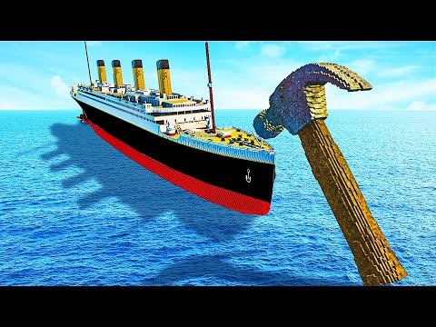 Titanic vs Giant Spinning Hammer Teardown