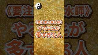 《要注意な風水師》やることが多すぎる人