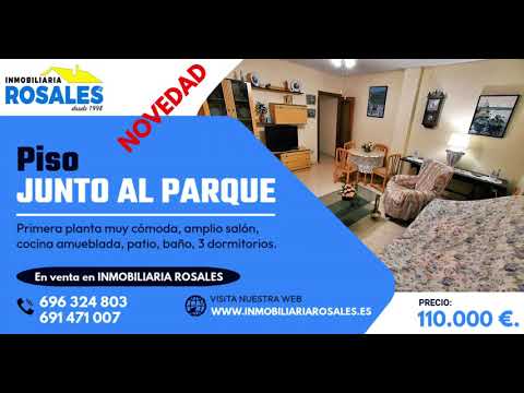PISO JUNTO AL PARQUE en BAENA (Córdoba). Precio 110.000 euros. En venta en INMOBILIARIA ROSALES.