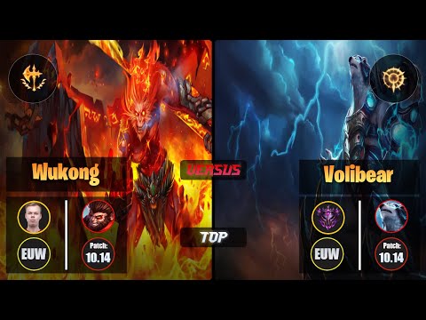 Wunder WUKONG (Top) [Conqueror] VS VOLIBEAR - Master EUW Patch 10.14