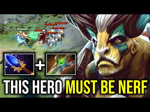 THIS HERO MUST BE NERF..!! Centaur Aghanim + Paladin Sword Counter Meepo 7.24 | Dota 2