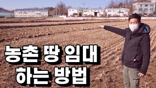 귀농,귀촌 - 농지 구하는 방법(농지임대)