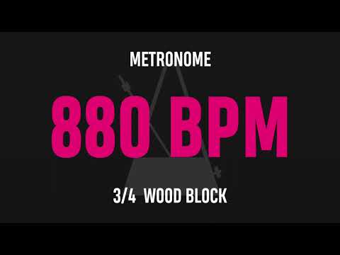 880 BPM 3/4 - Best Metronome (Sound : Wood block)
