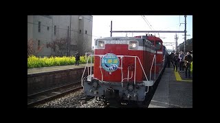 DL勝浦号　館山駅発車後車内放送