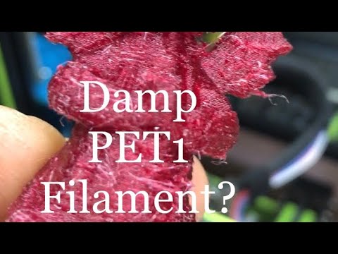 Drying PET1 Filament from Recycled Plastic Bottles.  Will it help?