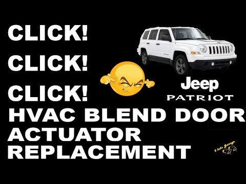 JEEP PATRIOT (MOPAR) HVAC BLEND DOOR ACTUATOR REPLACEMENT