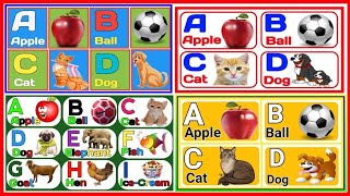 A for apple B for Ball || English Alphabets || abcd phones song||  अ से अनार, for kid's