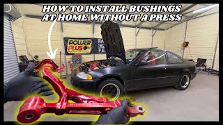 INSTALL BUSHINGS  WITHOUT A PRESS! LOW BUDGET METHOD