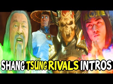 MK11 Shang Tsung Vs His ARCH RIVALS All Intros - Mortal Kombat 11