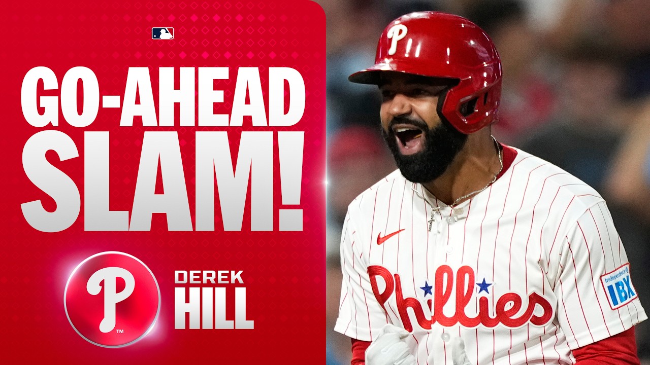 GRAND SLAM for the LEAD?! Derek Hill comes up CLUTCH for the Phillies 🔔 | MLB Highlights