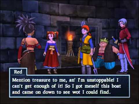 156 - Dragon Quest 8 Cut-scene - Running into Red at Pirates Cove