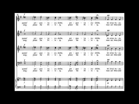 Pyotr Tchaikovsky: Hymn of the Cherubim (w. Score)