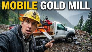 Running 700 Pounds of Gold Ore at the Mine: Mobile Milling and Smelting a Gold Button!