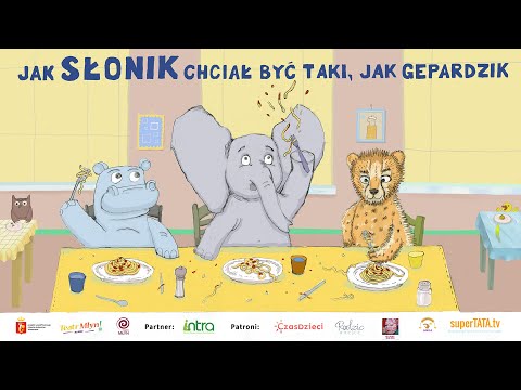 SŁONIK W PRZEDSZKOLU – cz. 4. Jak Słonik chciał być taki, jak Gepardzik – słuchowisko | Teatr MŁYN
