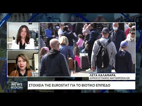Τρίτο χειρότερο κατά κεφαλήν ΑΕΠ η Ελλάδα σύμφωνα με τη Eurostat