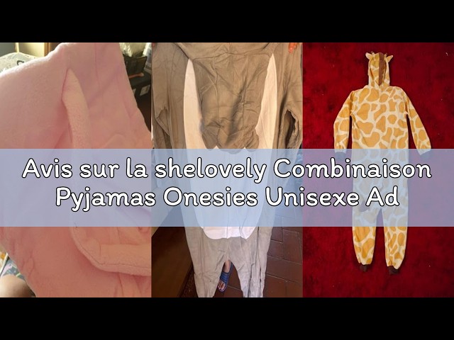 Vídeo relacionado con shelovely Pijama Unisexo Onesie Kigurumi Cosplay Ropa de Animal Pijamas Tipo Mono para Mujer Uomo
