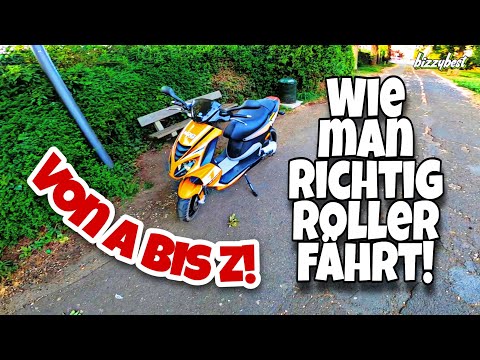 🔴 Tutorial: So fährt man Roller! Von A bis Z!