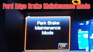 Rear Brake Job? Put Your Ford in Electronic Parking Brake Service Mode!