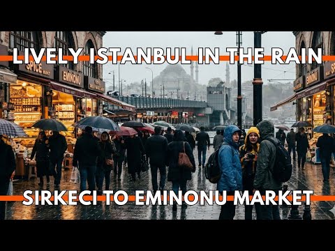 Istanbul Turkey 2026 4K | Eminönü Spice Bazaar to Sirkeci Walk Markets, Shops,Street Food ,Real Life