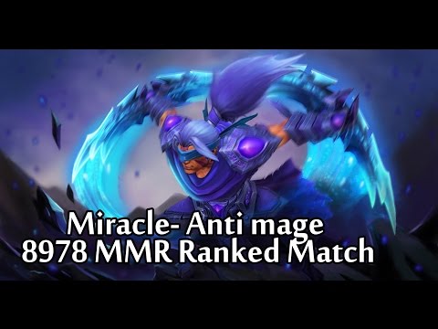 Dota 2 Miracle Anti mage 8978 MMR Ranked Match