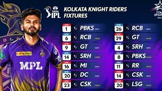 BREAKING NEWS IPL 2023: KKR Schedule Announced