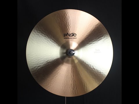 Paiste 19" Formula 602 Classic Thin Crash - 1575g (video demo) imagen 2