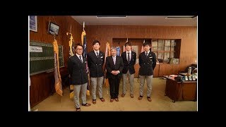 加藤条治ら平昌五輪代表４人が母校の山形中央高訪問｜BIGLOBEニュース