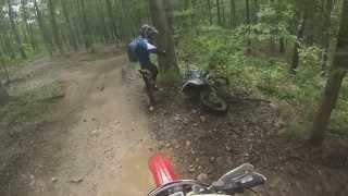 preview picture of video 'Flat River Dirt Bike Off Road Trail Ride 6/14'