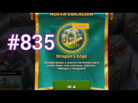 Dragones, el Resurgir de Mema "Cap. 835 - Desbloqueo Dragon's Edge (8.250 vikingos)" por Tony