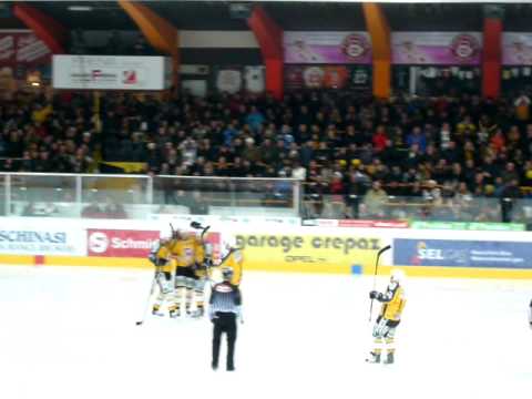 PlayOff Final Spiel HC Pustertal vs. HC Asiago Tor 2:1 durch Armin Helfer