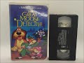 Full VHS Tape The Great Mouse Detective 1992 VHS From Eithan Perry