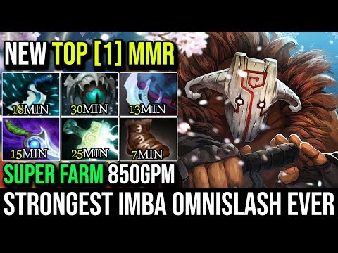 New Top [1] Immortal Rank - Juggernaut Strongest IMBA Omnislash + Crazy Farm 850GPM AlaCrity Dota 2