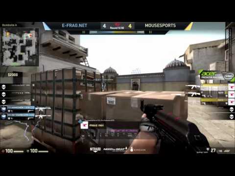 Nex Unbelievable Flick Shot - Mouz vs E-Frag 01.08.15