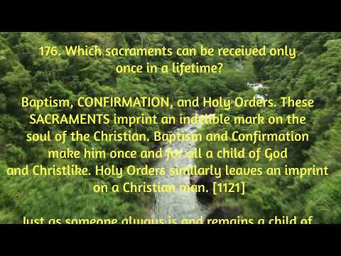 #Saggezza Day 159: Youcat: Which sacraments can be received only once in a lifetime?#