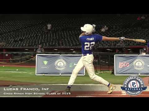 Lucas Franco Prospect Video, Inf, Cinco Ranch High School Class of 2025, PG National Workout