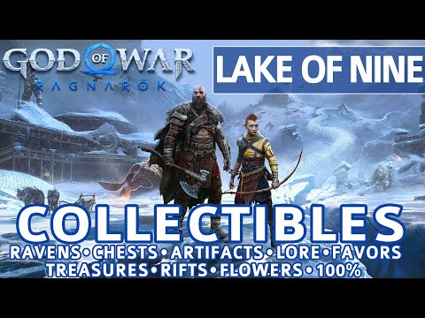 God of War Ragnarok - Lake of Nine All Collectible Locations (Chests, Artifacts, Ravens) - 100%