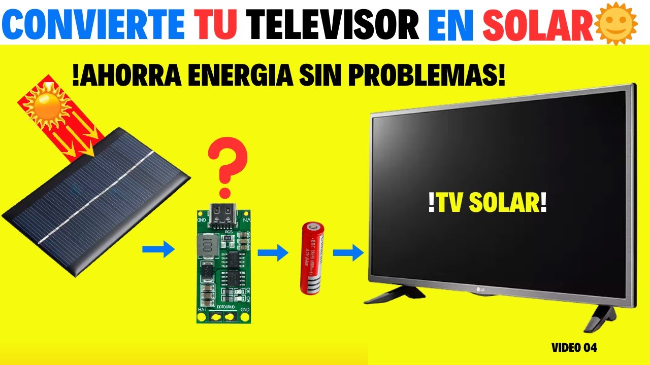 "Convierte tu TELEVISOR  a Energía Solar: ¡Sin más facturas de luz!"